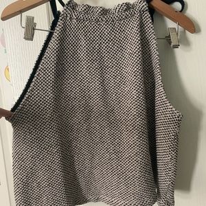 Blush pink and black Madewell Top